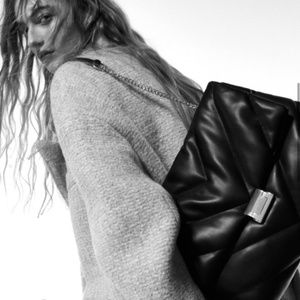 ZARA Large padded shoulder bag